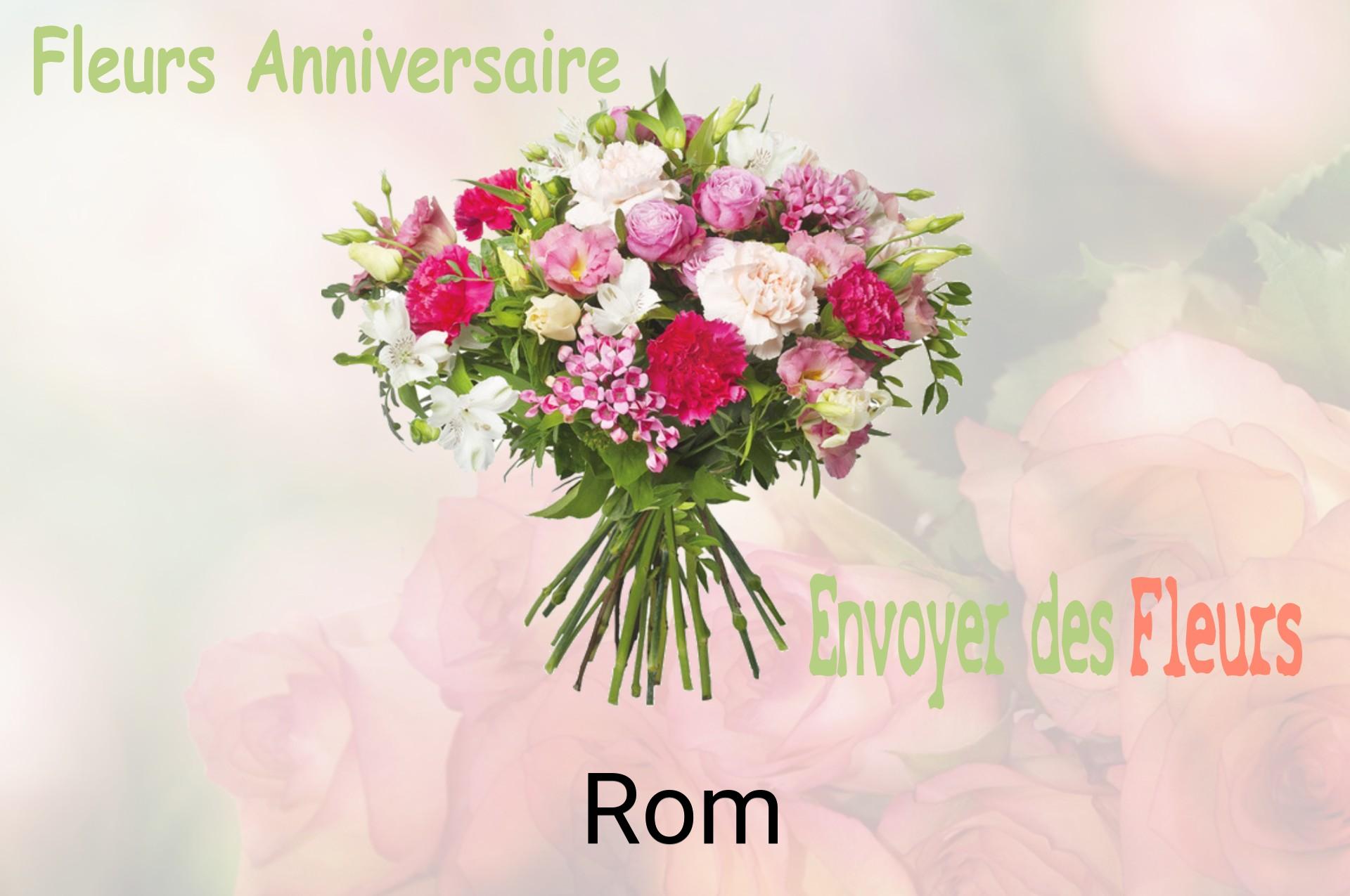 Bouquet de fleurs d’anniversaire livré à Rom